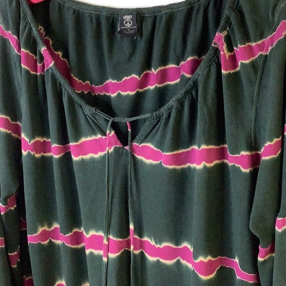 VTG Lucky Brand Tie Dye Top L - Picture 2 of 8